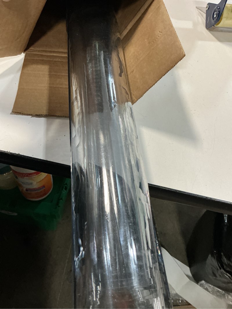 Condition photo showing Good Condition for clear table cover protector 32 x 72 inch, 1.5mm vinyl desk cover | pvc, transparent, cut to fit, wipe clean, stain resistant, durable, desk cover, fade resistant, for conference meeting table 32" x 72" (rectangular) clear 1.5mm