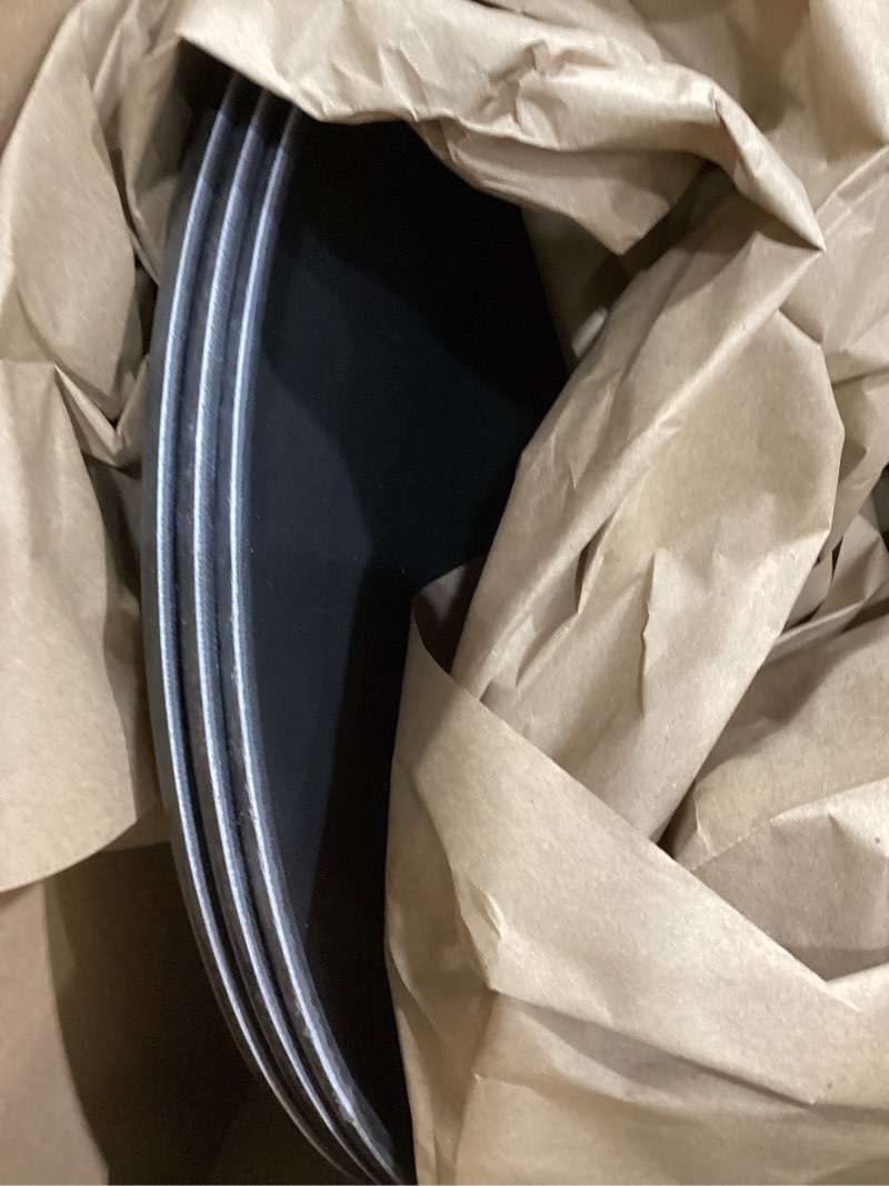 Condition photo showing Good Condition for topzea 3 pack large restaurant serving tray, 16 inch plastic round server tray, non-skid bar drink trays cafeteria buffet food service trays for coffee table, hotel, party