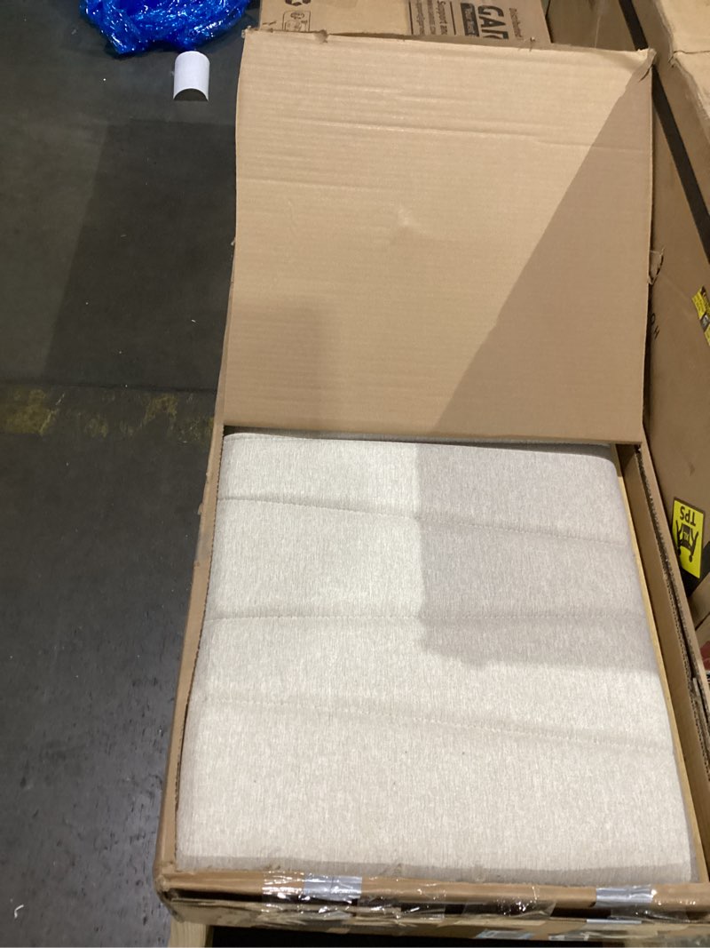 GarveeHome Upholstered Bed Frame with Storage Headboard and Charging Station, Platform Bed Frame wit