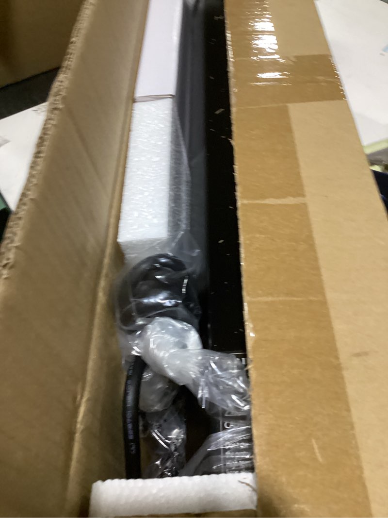 Condition photo showing Good Condition for Outdoor Electric Patio Heater, Haimmy 27- inch Outdoor Electric Patio Heater, 1200W Instant Heating, 2 Heat Levels, Tip-Over & Overheat Protection, IPX5 Waterproof Tower Space Heater