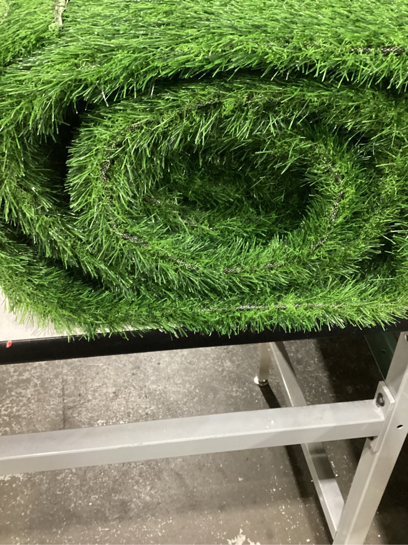 Condition photo showing Good Condition for Artificial Turf Grass Outdoor - Synthetic Fake Grass Indoor Turf Rug with Drainage Holes for Patio, Balcony, Backyard, Landscape Decoration - Pet Friendly Dog Grass Mat (5Ft x 10Ft)