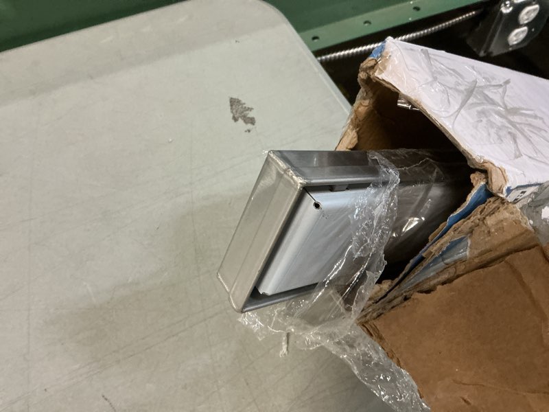 Condition photo showing As Is for (Similar to stock photo) Shower Drain, 2 in 1 Linear Shower Drain 24 Inch(Brushed Nickel), 304 Stainless Steel Shower Floor Drain with Tile Insert Grate,Adjustable Feet,Hair Filter Brushed Nickel 24IN