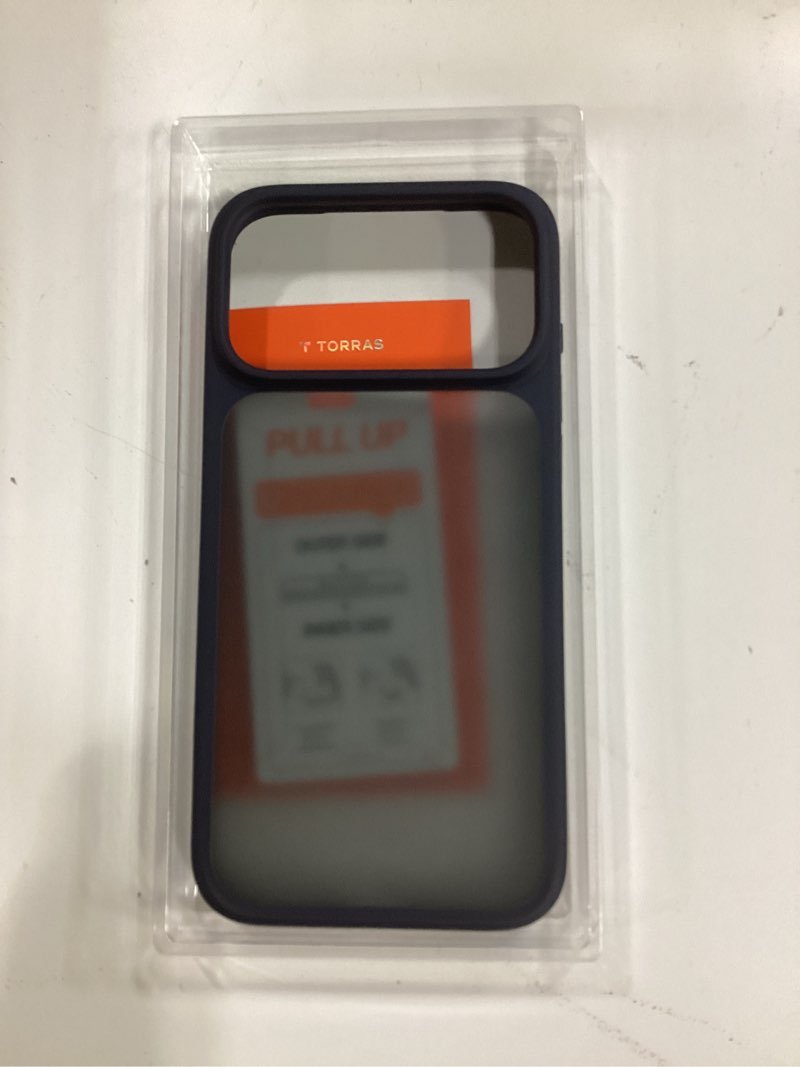 Condition photo showing New/Like New for TORRAS Shockproof for iPhone 17 Pro Max Case with Camera Control Button, [12FT Military Grade Drop Protection] Enhanced Grip & Soft Touch Translucent Slim 17 Pro Max Case [3 colors Buttons], Deep Blue iPhone 17 Pro Max 6.9" Deep Blue