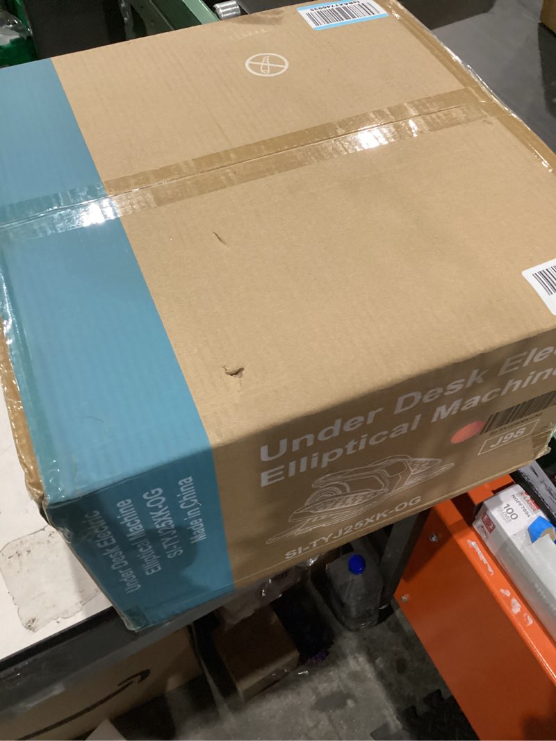 Condition photo showing New/Like New for OLIXIS Under-Desk Elliptical Machine–Compact & Quiet Mini Pedal Exerciser with Adjustable Speed, LED Display, Portable Fitness Solution for Home or Office Workouts 15.6"D x 15.2"W x 8.7"H Black/Orange