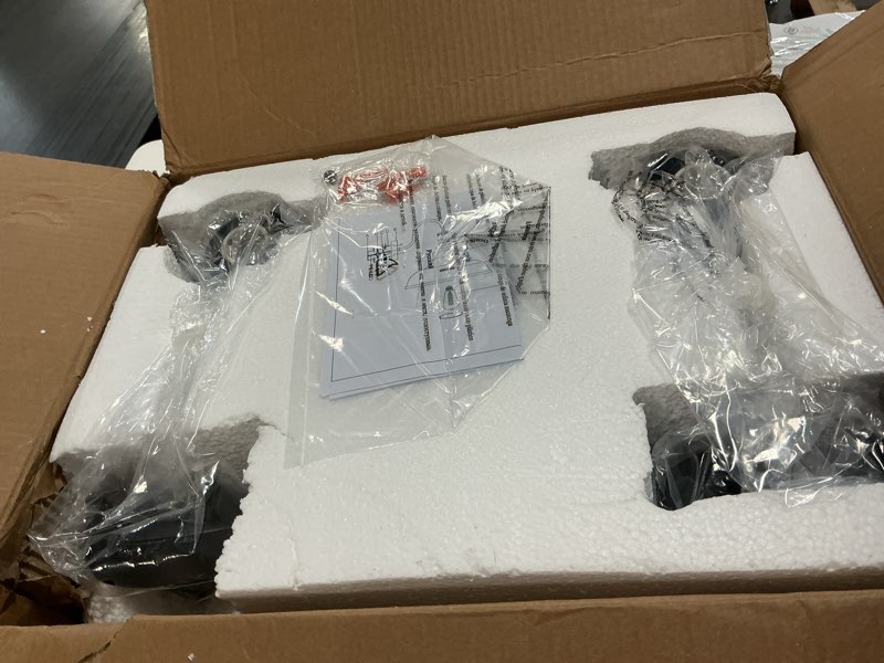 Condition photo showing Good Condition for zeyu 2 pack barn sconce wall lighting, vintage wall mount light fixture, indoor wall sconce lighting in matte black finish, 016-1b-2pk bk black medium, 2 pack