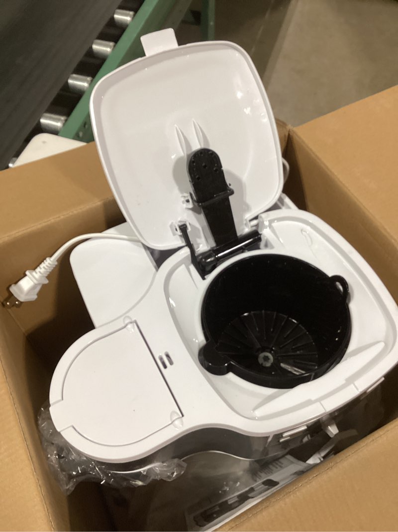 Condition photo showing As Is for Hamilton Beach 2-Way Programmable Coffee Maker, 12 Cup Glass Carafe And Single Serve Coffee Maker, Black with Stainless Steel Accents, 49980RG 12 Cup Black
