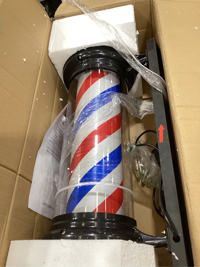 Condition photo showing New/Like New for WDZD 29'' Red Barber Pole Light