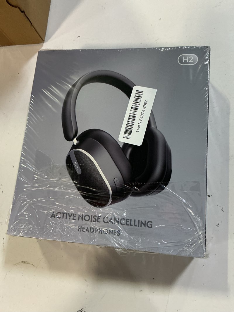 Condition photo showing New/Like New for bmani hybrid active noise cancelling headphones,120h playtime wireless headphones bluetooth 6.0 with power display, 6-mic enc calls, 360° spatial audio over ear headphones headset for travel game black