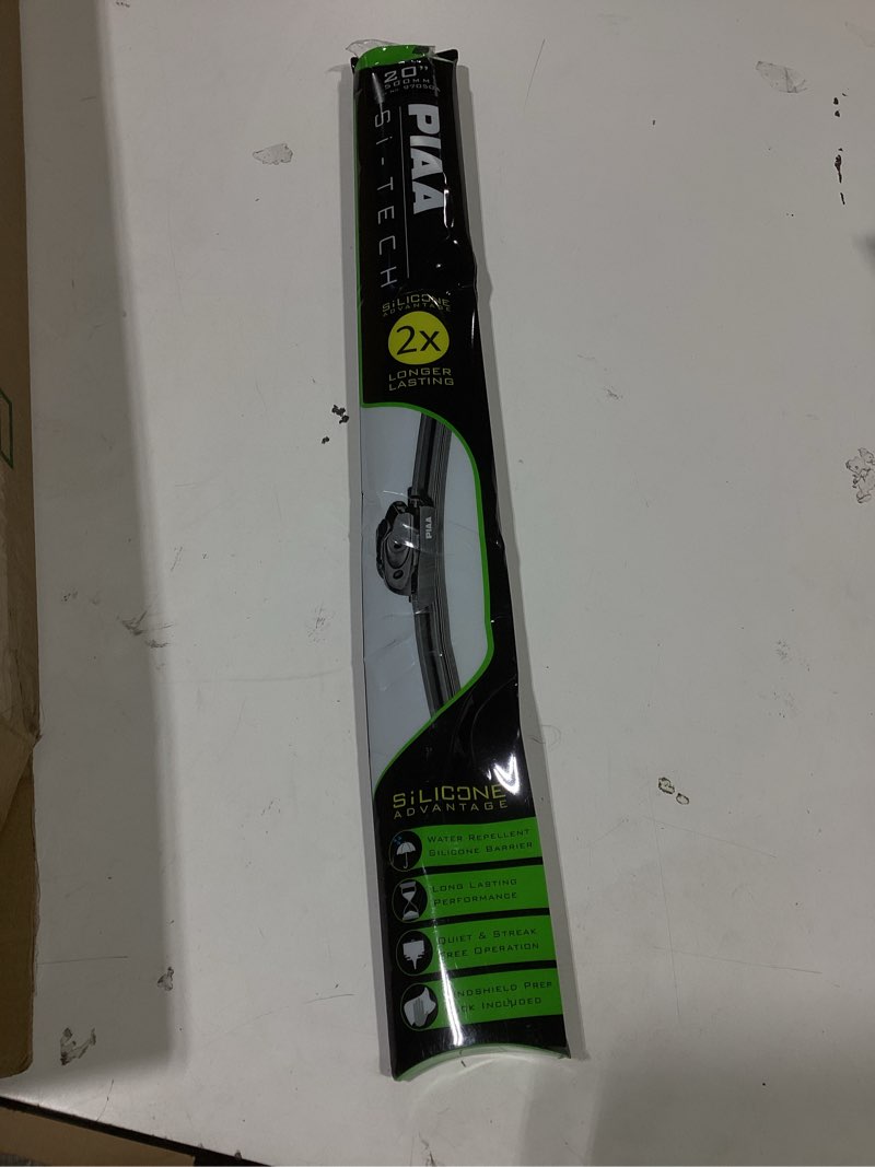 Condition photo showing As Is for piaa 97050 20-inch (500mm) si-tech silicone wiper blade, premium all-season oem windshield wiper replacement 20 inches