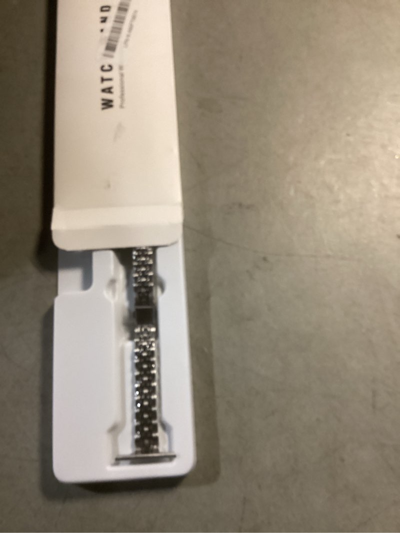 Condition photo showing Good Condition for slim watch band compatible with apple watch 41mm 45mm 42mm 44mm 40mm 38mm metal stainless steel watchband suitable for iwatch 10/9/8/7/6/5/4/3/2/1/se series women luxury strap 42mm 44mm 45mm silver