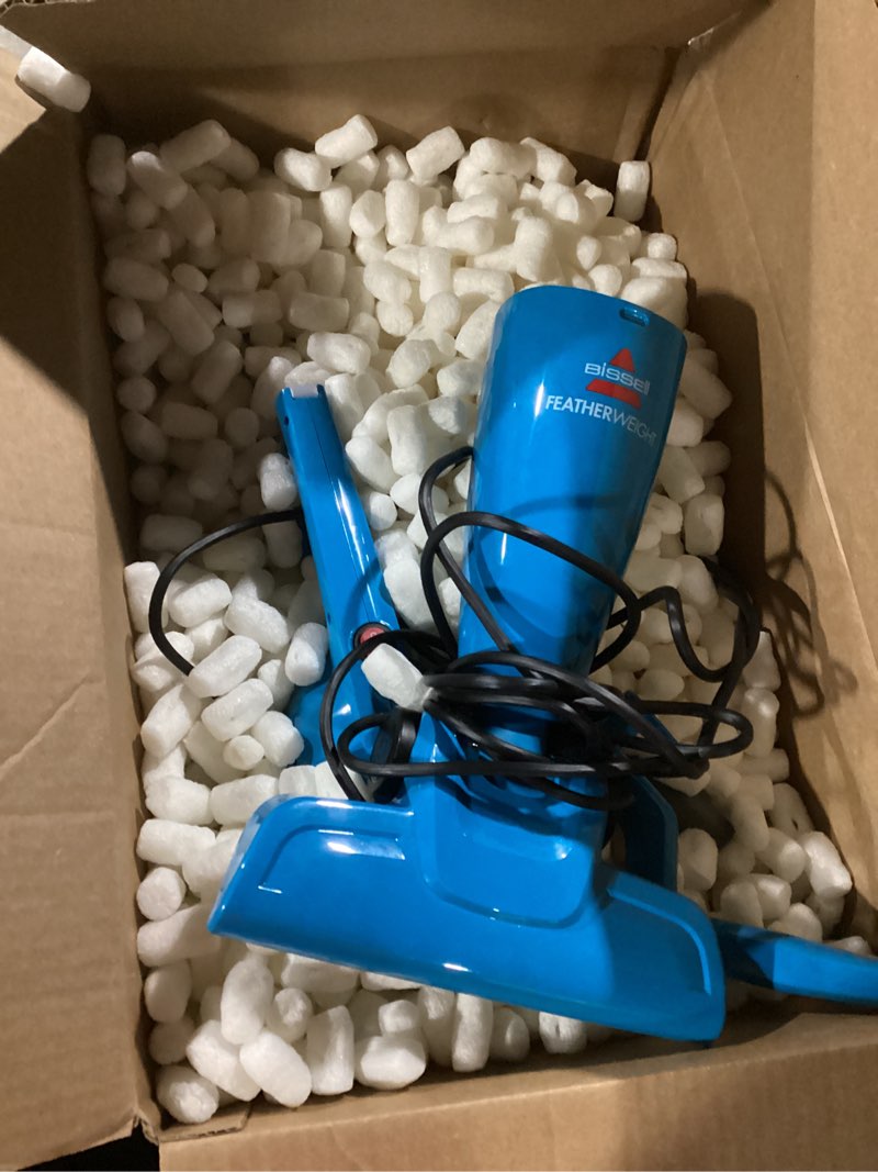 Condition photo showing As Is for bissell featherweight stick lightweight bagless vacuum with crevice tool, 2033, featherweight (blue)