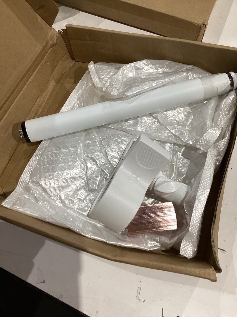 Condition photo showing Good Condition for Hands Free Hair Dryer Stand Holder, Countop Blow Dryer Holder with 360 Degree Rotating, Height Adjustable, Universal Grip Works for 99% Blow Dryer (White)