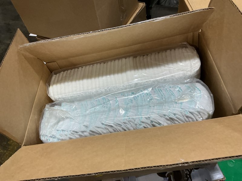 Condition photo showing New/Like New for pampers swaddlers diapers, size 8 (30+ lbs), 76 count, absorbent, keeps baby dry and comfortable, skin safe disposable baby diaper (packaging may vary) size 8 76