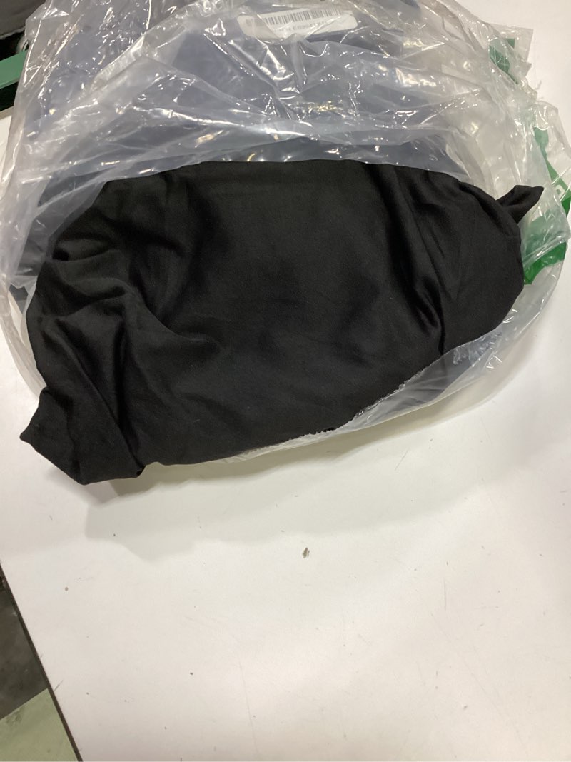 Condition photo showing Good Condition for cocktail table covers - 2 pack 24"x 43" black cocktail table tablecloth with natural wavy round skirt for bar wedding party banquet black 2 pack - 24 x 43 inch