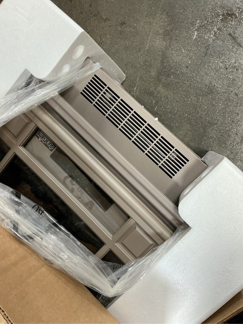 Condition photo showing As Is for Duraflame Portable Infrared Quartz Electric Fireplace Stove Heater FRENCH GRAY
