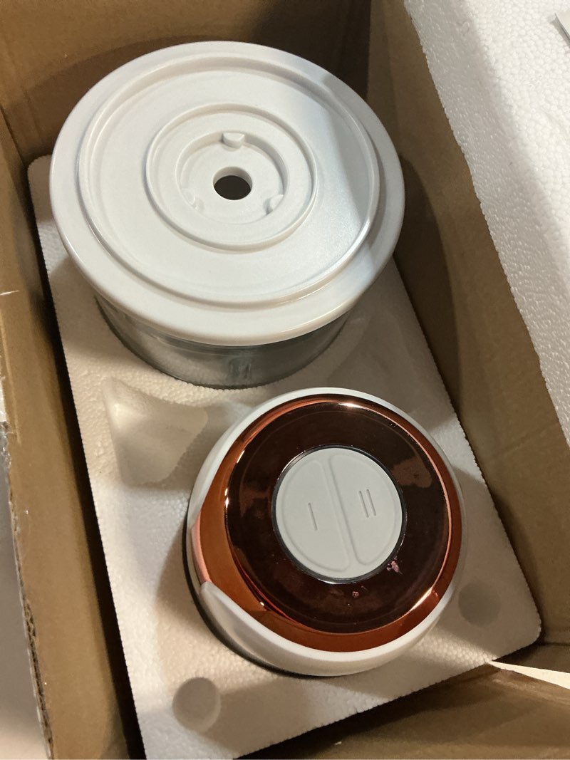 Condition photo showing New/Like New for sunfuny cordless food processor, mini food chopper wireless with 5-cup glass bowl, 6000mah battery usb-c rechargeable vegetable chopper, electric meat blender garlic grinder kitchen mixer (rose gold) rose gold 1.2l