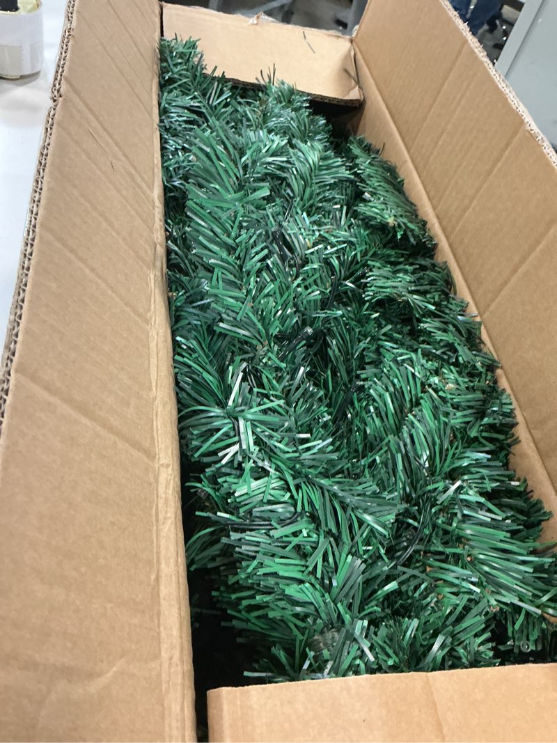 Condition photo showing As Is for 4FT Prelit Christmas Tree 2-Pack Artificial Potted Christmas Tree with 100 Warm White LEDs Battery Powered & 8 Lighting Modes for Xmas Porch Entrance Decorations Christmas Trees-warm White