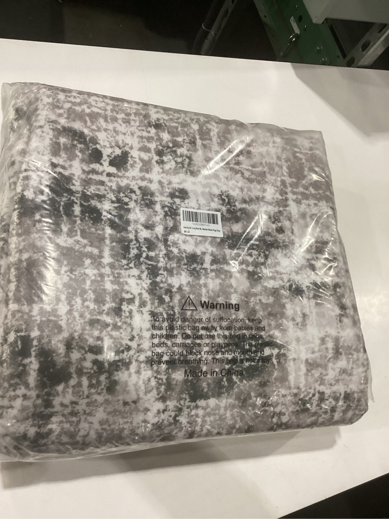 Condition photo showing New/Like New for ILANGO 8x10 Modern Area Rug for Living Room Ultra Soft Machine Washable Lightweight Kid & Pet Friendly Stain Resistant Non-Shedding Large Carpet for Bedroom Dining Room Home Office Mat Modern | Grayish Purple 8' x 10' (8'×10')