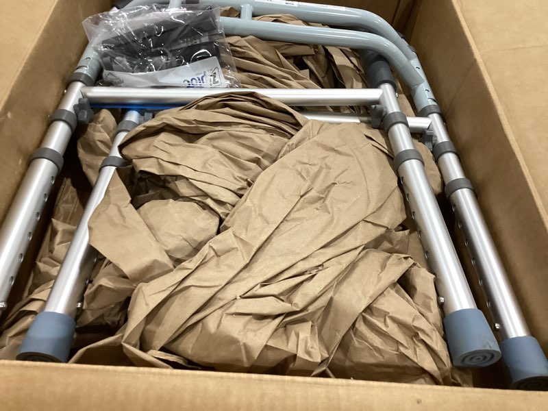 Condition photo showing As Is for toilet safety rails, adjustable toilet frame for elderly, seniors, handicap & disabled, foldable handicap toilet handles fit any toilets (300 lb) gray
