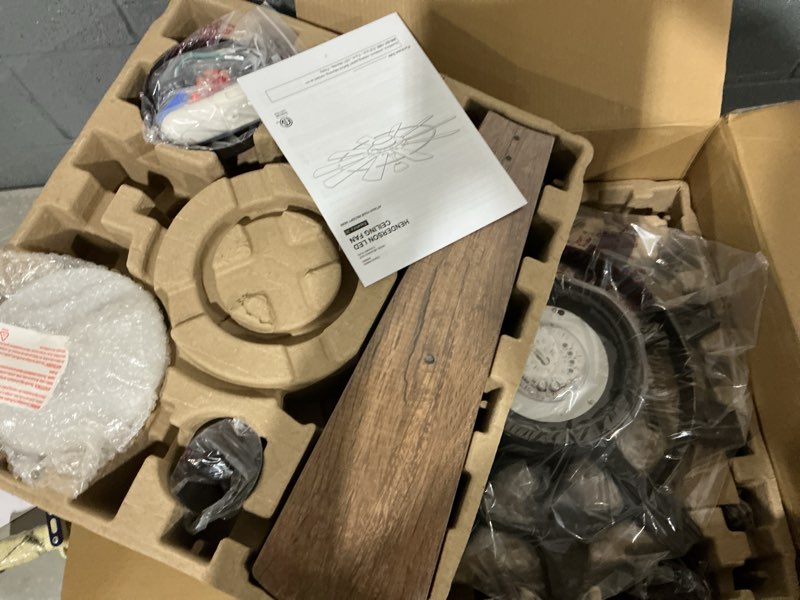 Condition photo showing Good Condition for harbor breeze henderson bronze 60-in led indoor ceiling fan (10-blade)