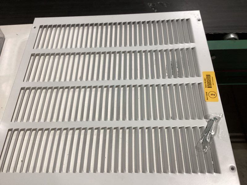 Condition photo showing New/Like New for reliabilt 16-in x 16-in steel white sidewall/ceiling grille