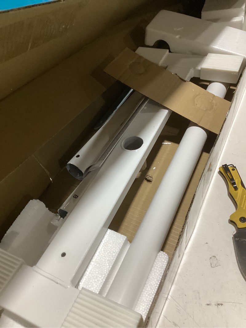 Condition photo showing Good Condition for stander wonder pole slim, tension mounted security-pole, elderly floor to ceiling transfer-pole for seniors, bathroom grab bar stability rail with padded handle, white iceberg white