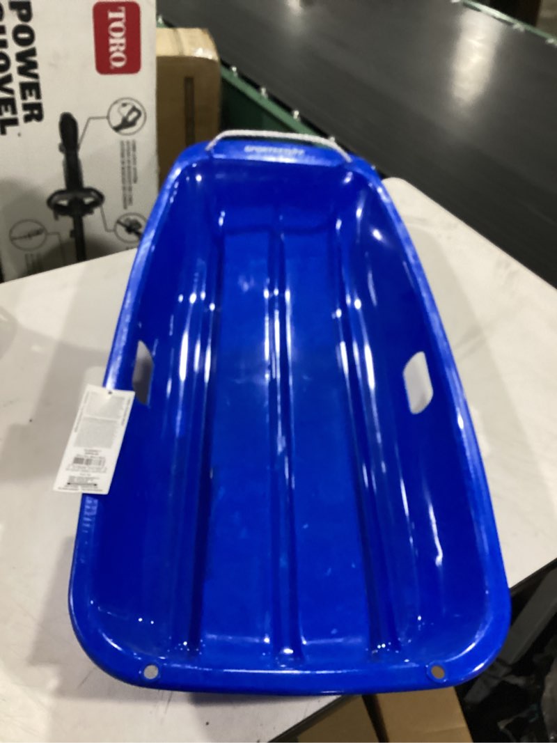 Condition photo showing Good Condition for sportstuff classic sleds and snow discs - kids snow sleds - downhill toboggans - multiple colors/styles classic sled w/ brakes