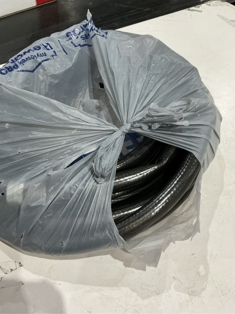 Condition photo showing As Is for teknor apex neverkink 5/8 in. dia. x 25 ft. l. extra heavy-duty garden hose - 1 each