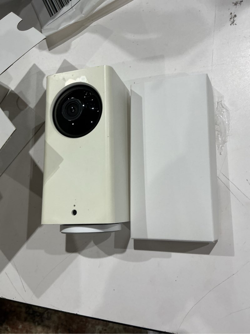 Condition photo showing As Is for wyze - pan v2 indoor wired 1080p hd securtiy camera - white