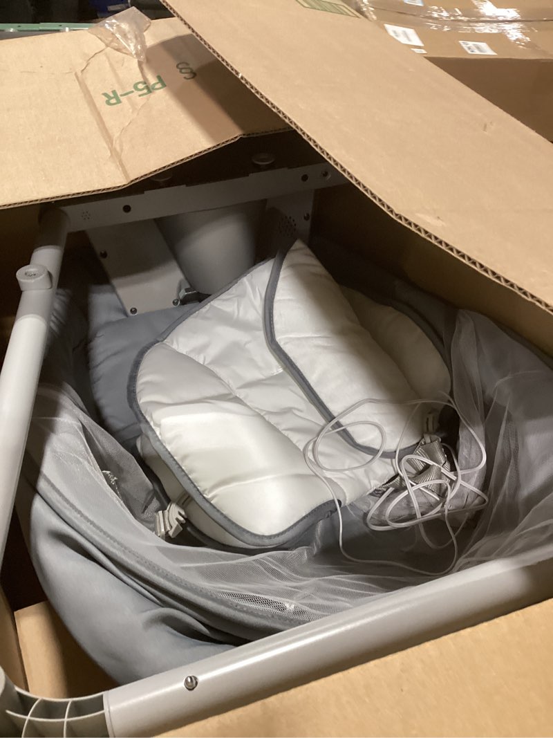 Condition photo showing Good Condition for Baby Swing, Electric Baby Rocker for Newborns with 3 Timer Functions, 5 Rocking Speeds, 11 Preset Lullabies and Bluetooth, 5-Point Harness, Suitable for Babies 0-6 Months, Up to 30 lbs?Grey?