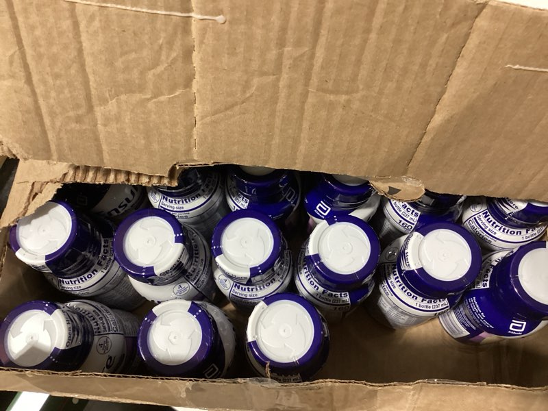 Condition photo showing As Is for Ensure High Protein Vanilla Nutrition Shake with Fiber, Ready to Drink, 16g Protein and 27 Vitamins and Minerals, 8 fl oz, 24 Pack