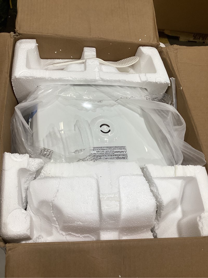 Condition photo showing As Is for tiger jbv-a18u-w 10-cup (uncooked) micom rice cooker with food steamer & slow cooker, white