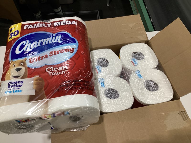Condition photo showing New/Like New for Charmin Ultra Strong Toilet Paper, 6 Mega = 30 Regular Rolls, 2-Ply, White, 18 ROLLS
