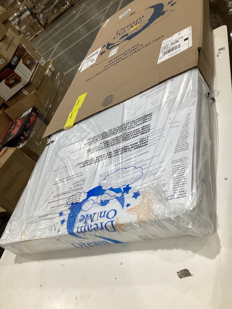 Condition photo showing New/Like New for Dream On Me Holly 3” Mini/Portable Crib Mattress, Greenguard Gold & JPMA Certified, Fits Portable & Mini Cribs, Lightweight Fiber Core, Waterproof Vinyl Cover (38"x24"x3")