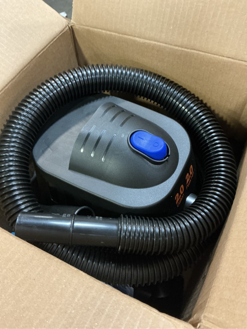 Condition photo showing Good Condition for Koblenz WD-2L Portable Wet Dry Vacuum, 2-Gallon 2 PHP Suction Plus Blower Vacuum Cleaner for Liquids, Dust, Pet Hairs, 10' Reach, Ideal for Home, Car, Garage, Shop, Accessories Included, Blue/Black 2 Gallon 2 HP