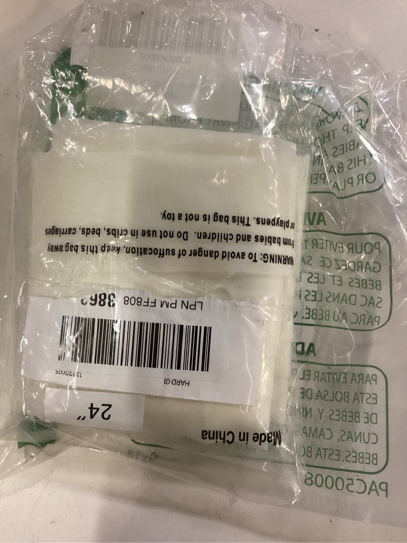 Condition photo showing Good Condition for Chyhomenyc Sheer Curtains Tiers 2 Pieces Set, Light Filtering Small Curtains 24 in Length, Short Bathroom Living Room Cafe Basement Voile Window Curtains, Rod Pocket, 42W x 24L Inches, Ivory Ivory 42"W x 24"L (Pack of 2)
