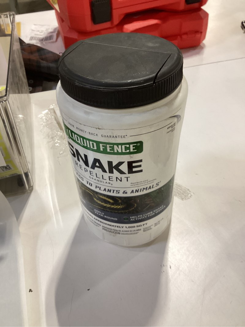 Condition photo showing New/Like New for 2 pack Liquid Fence Snake Repellent Granules, Safe Around Kids and Pets When Used & Stored as Directed, Keep Snakes Out of Garden, Patio and Backyard, 2 lb