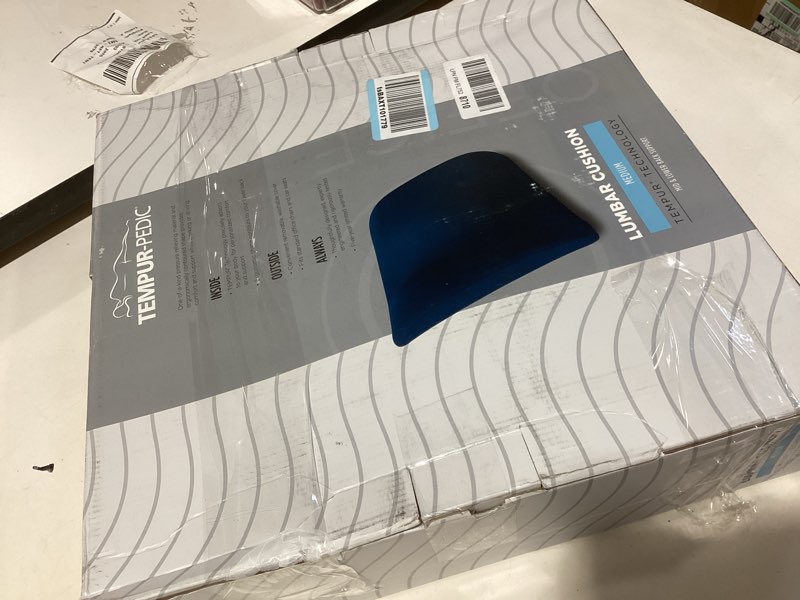 Condition photo showing Good Condition for tempur-pedic pedic lumbar cushion,foam, blue 15 x 15 x 4 inch standard size