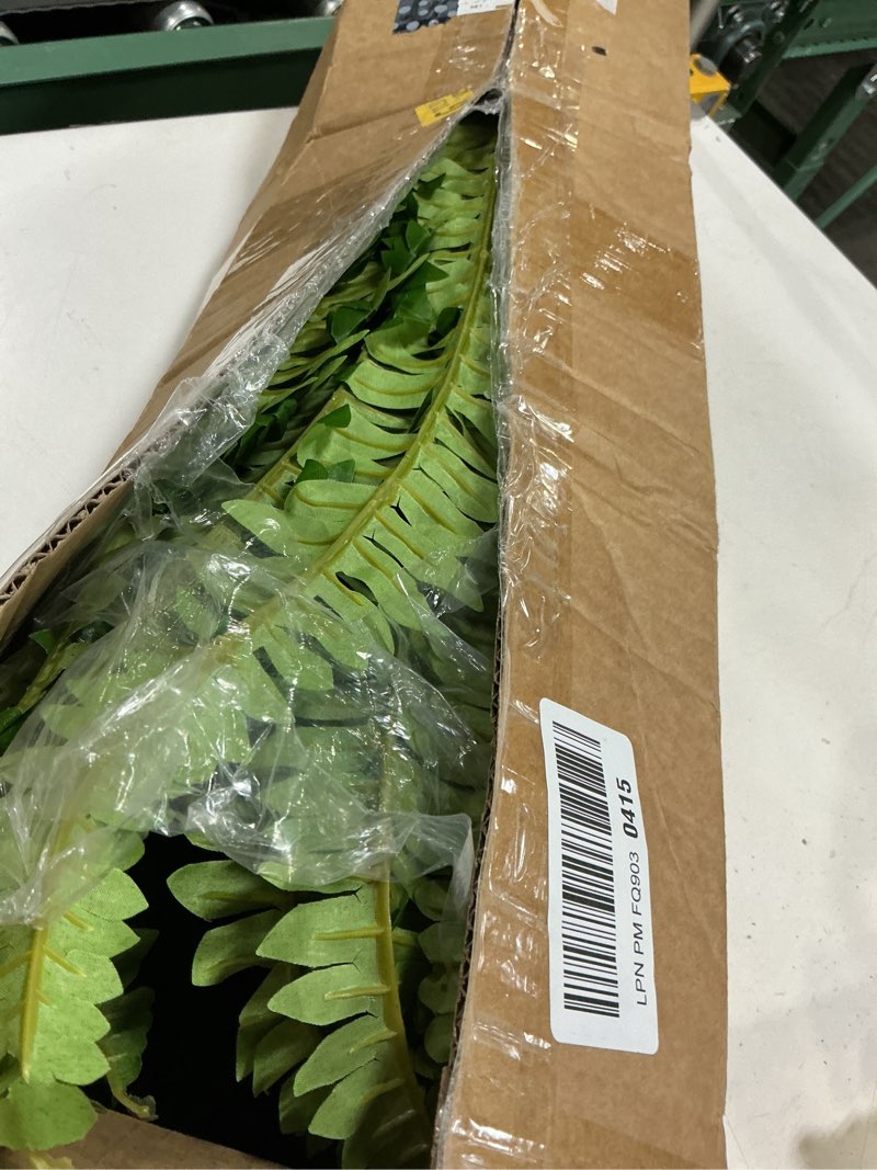 Condition photo showing Good Condition for 50" artificial boston ferns, fake bush plants, large faux ferns with 96 fronds for outdoors home decor 50" 1 pcs
