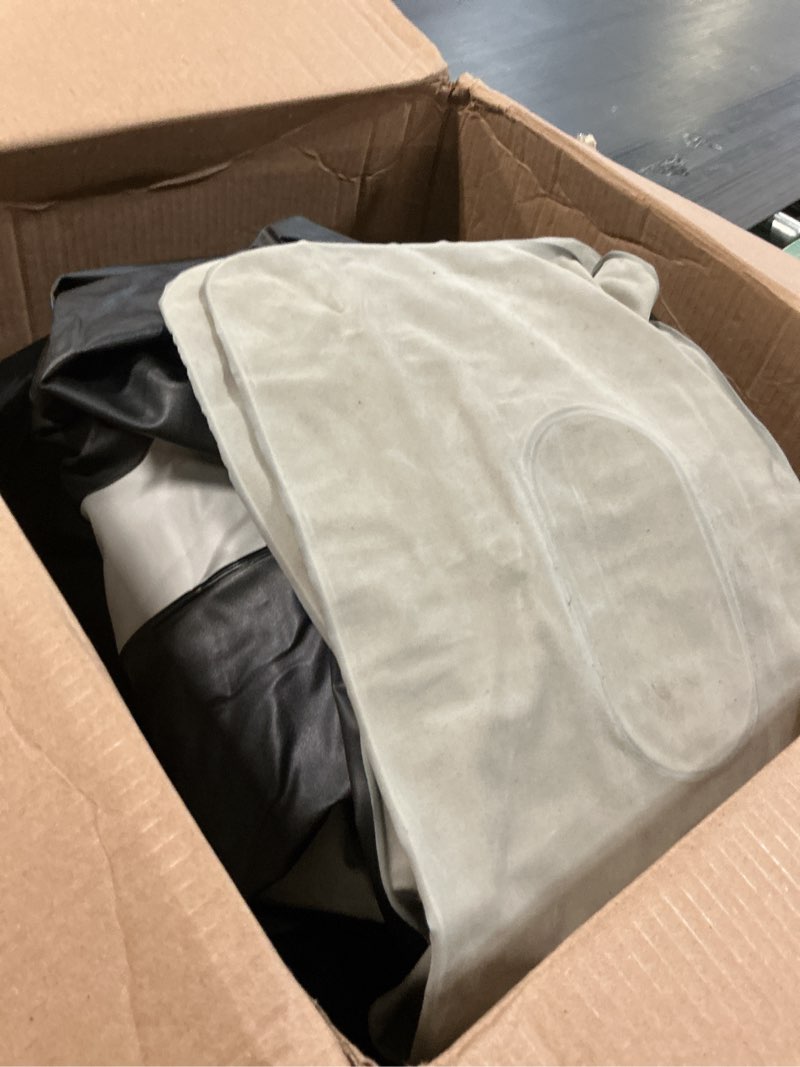 Condition photo showing As Is for DIMAR GARDEN Twin Size Air Mattress with Headboard and Pump,Blow Up Mattress Inflatable Bed with Pillows