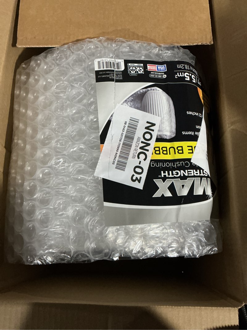 Condition photo showing Good Condition for Duck Max Strength Bubble Cushioning Wrap for Moving & Shipping, 60 FT Large Bubble Packing Wrap, Hea