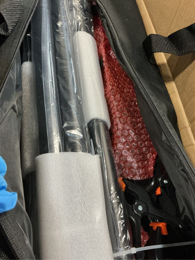 Condition photo showing Good Condition for Photo Video Studio 30ft (Wide) x 10ft (Tall) Heavy Duty Adjustable Width & Length Photography Backdrop Stand Background Support System Kit with 9pcs Clamps, 4pcs Sandbags, Carry Bag