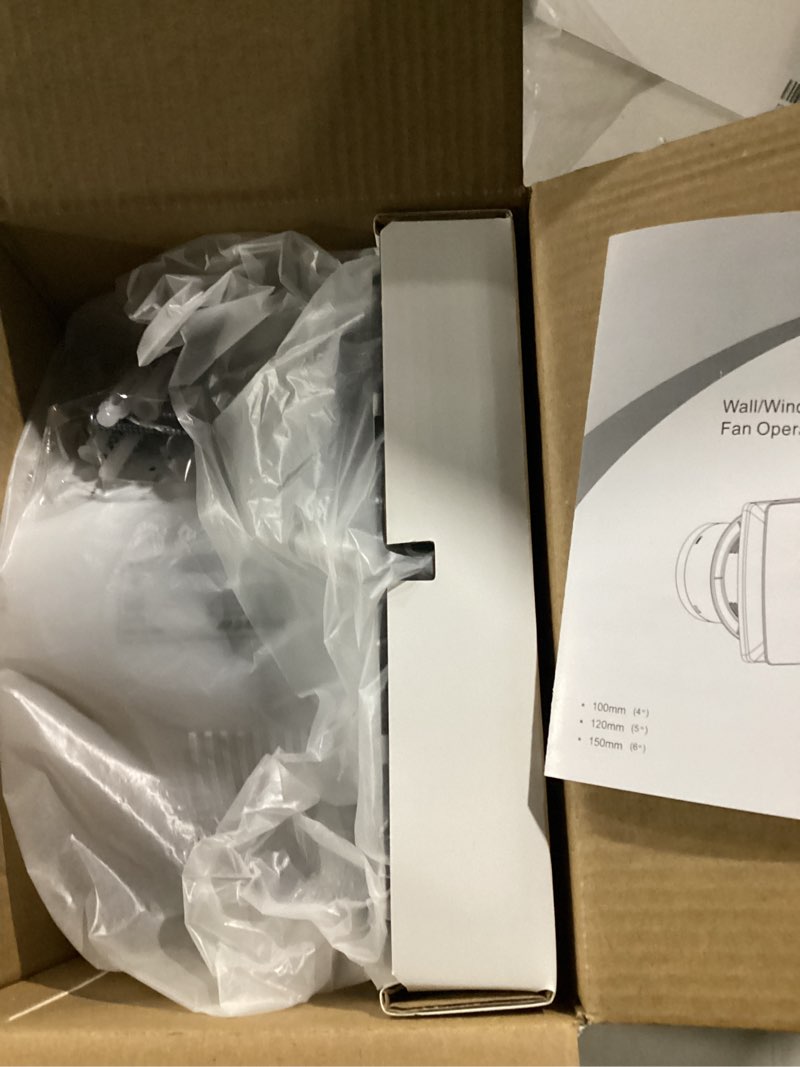 Condition photo showing New/Like New for Venta 6 Inch Exhaust Fan – 1.7 Sones, Quiet Wall Mount Bathroom Exhaust Fan – Powerful 141 CFM Airflow, Anti-Backflow, Energy-Efficient - For Kitchen, Garage, Office - Black