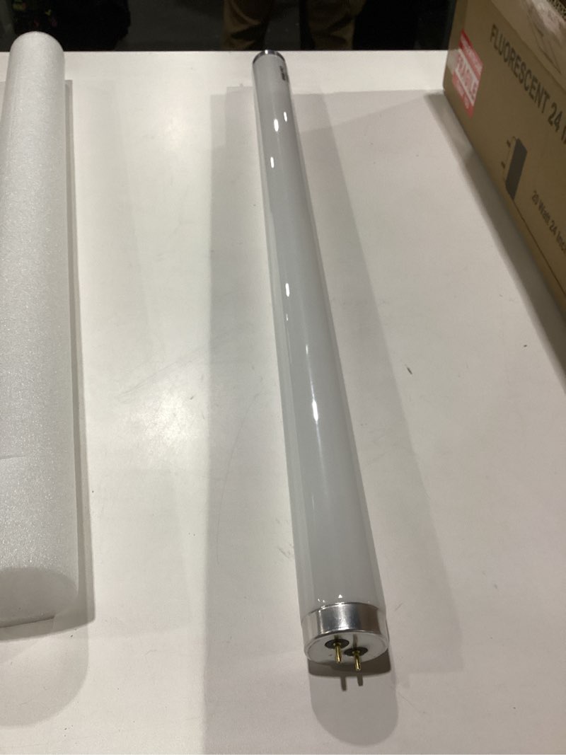 Condition photo showing New/Like New for (6pack) f20t12/cw 20 watt cool white 24inch fluorescent light bulbs,t12 20w 24 inch fluorescent tube,4100k, replacement for f20t12/cw/alto, f20t12/cw/eco, f20t12/sp41/eco,g13 base,1400 lumens t12 20w 4100k