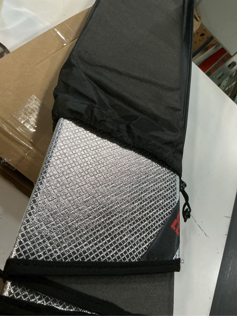 Condition photo showing Good Condition for pigenius windshield sun shade for honda hrv 2023-2026. reflective aluminum film front window sunshade - blazblock