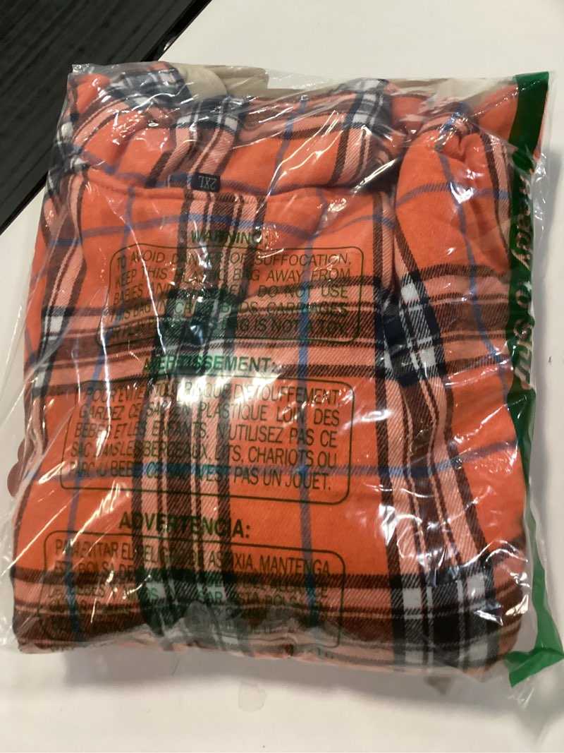 Condition photo showing Good Condition for DOKKIA Men's Casual Dress Long Sleeve Buffalo Plaid Checkered Fitted Flannel Shirt 2x  similar different brand 