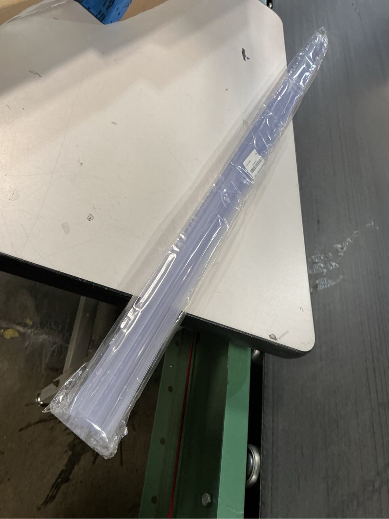 Condition photo showing Good Condition for 4 Pack Frameless Shower Door Bottom Seal, 1/4 x 39 Clear PVC Shower Seal Strip for 1/4 Inch Glass Shower Door Stop Shower Leaks 1/4“x38”