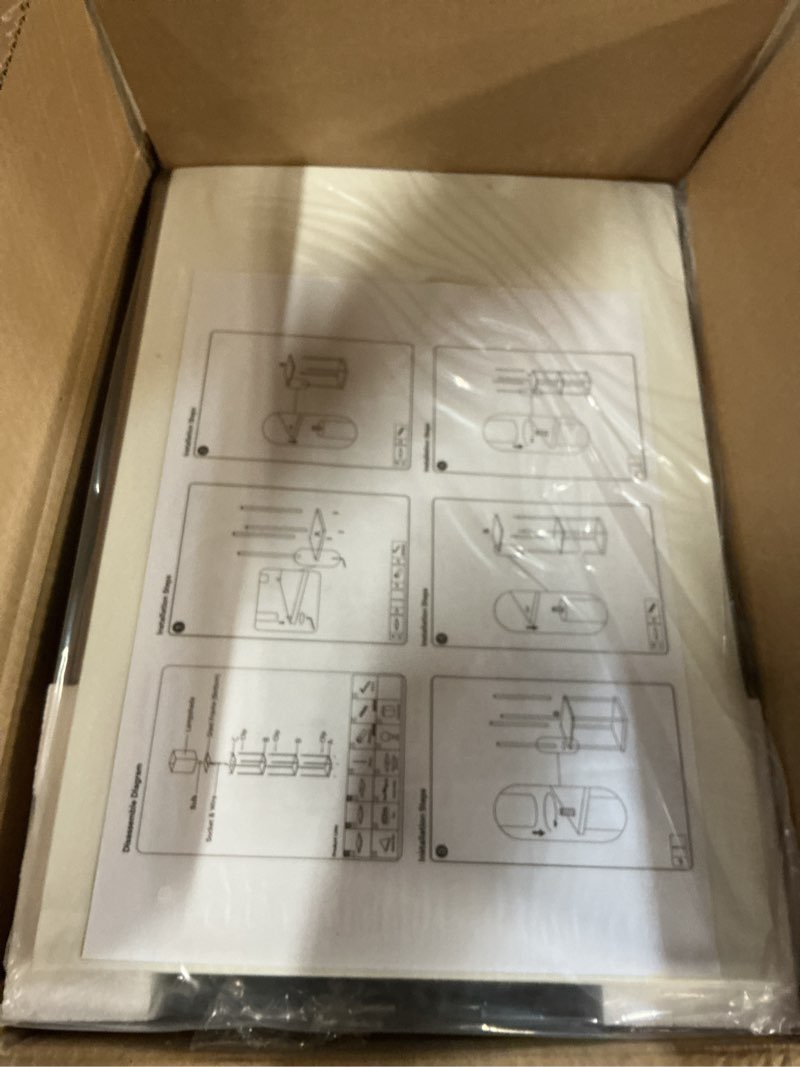 Condition photo showing New/Like New for Floor Lamp with Shelves, Modern Square Standing Lamp with 3 Color Temperature Bulb, Corner Display Bookshelf Lamp for Living Room, Bedroom and Office (Black)