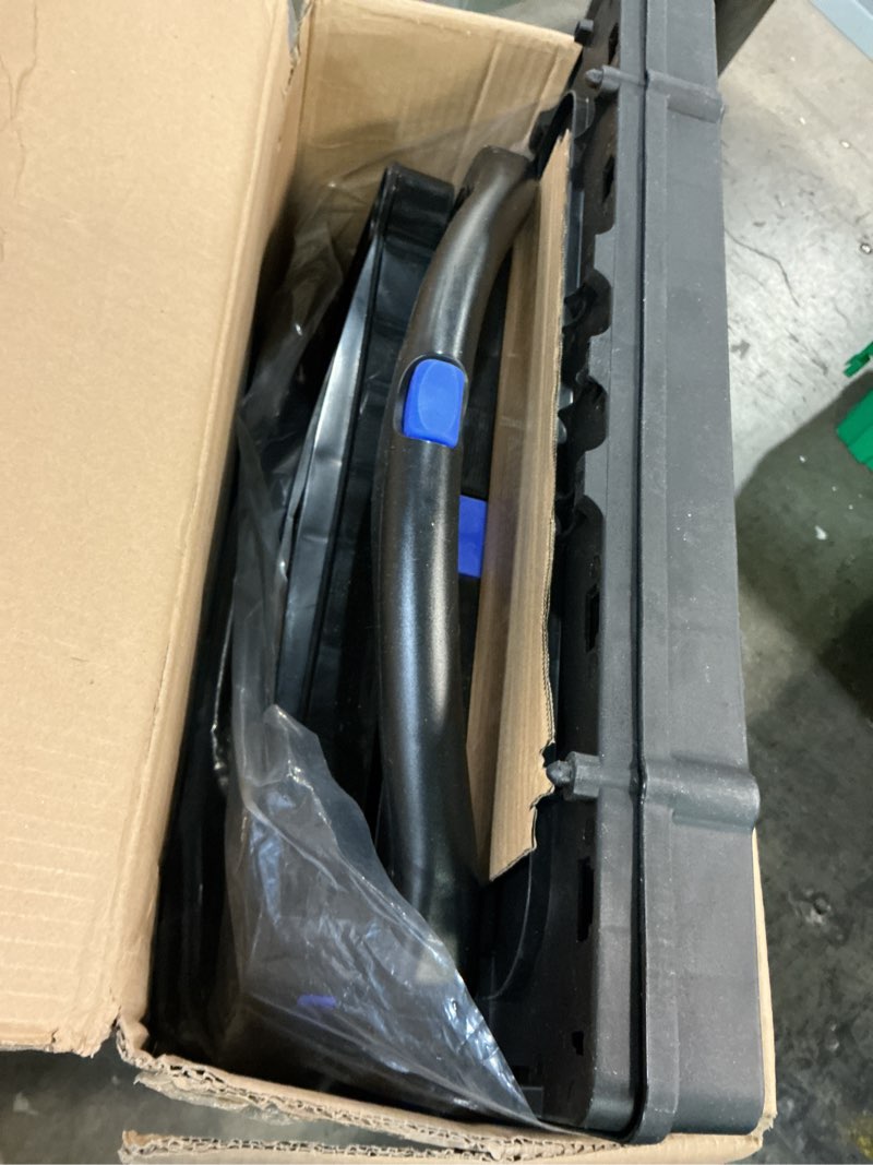 Condition photo showing As Is for Collapsible Shopping Cart with Wheels, 2 Storage Crates & 1 Storage Bag, 200 lbs Capacity Multi Use Functional Grocery Cart, Space-Saving Design for Home/Office/Picnic