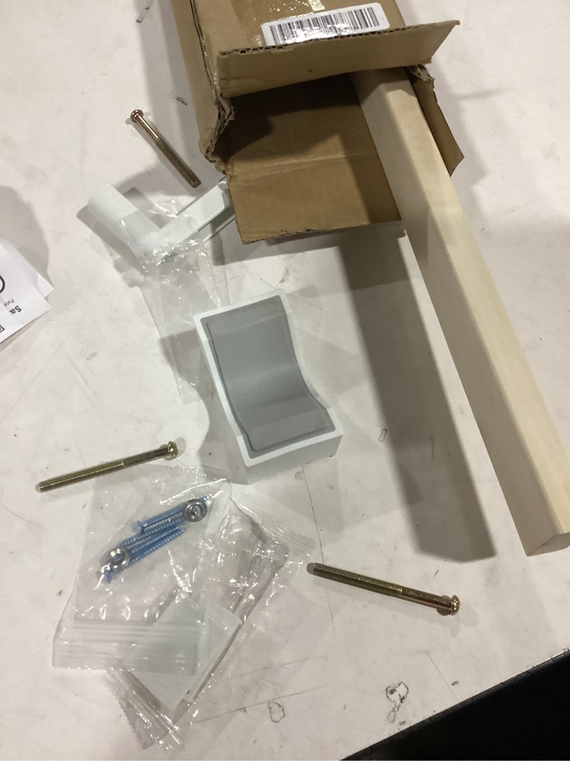 Condition photo showing As Is for safety innovations no hole stairway baby gate mounting kit - fits posts from 2 3/4 inches to 3 1/2 inches wide with square or round tops - no adhesives on or screws in your posts, (1-pack)